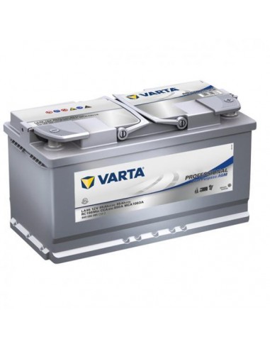 Batería AGM VARTA 95 AhDimensiones: 353 x 190 x 175 mmPeso: 26,4 Kg